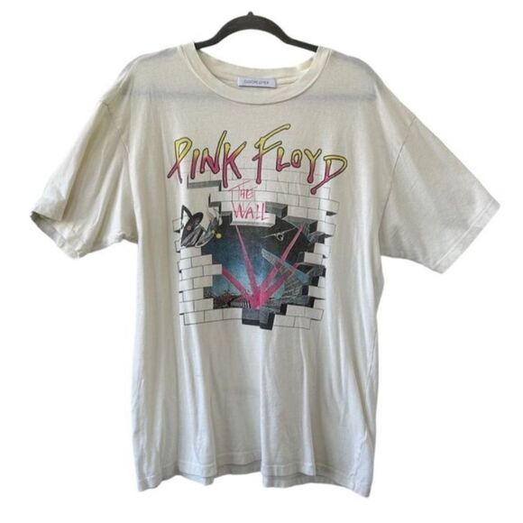 Daydreamer Pink Floyd Headmaster Weekend Band Tee Womens White Size Large - Picture 1 of 9